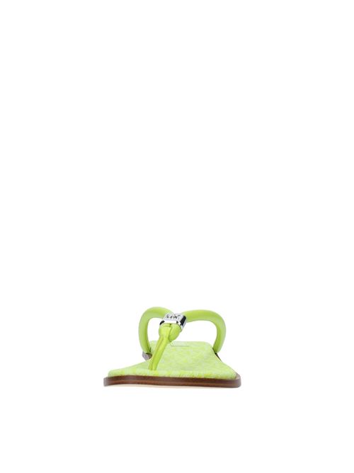 Faux leather flip-flop mules MICHAEL KORS | 40T2AEFA2LVERDE